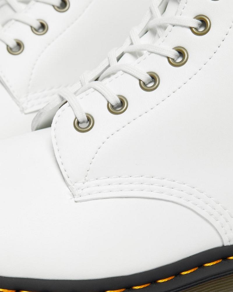 Men's Dr Martens Vegan 1460 Kemble Lace Up Boots White | AU 546DFM